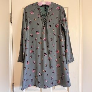 in9 Sage Green Floral Boho Dress Women Size Small